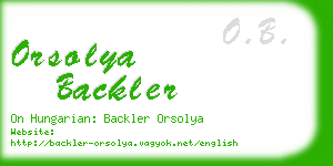 orsolya backler business card